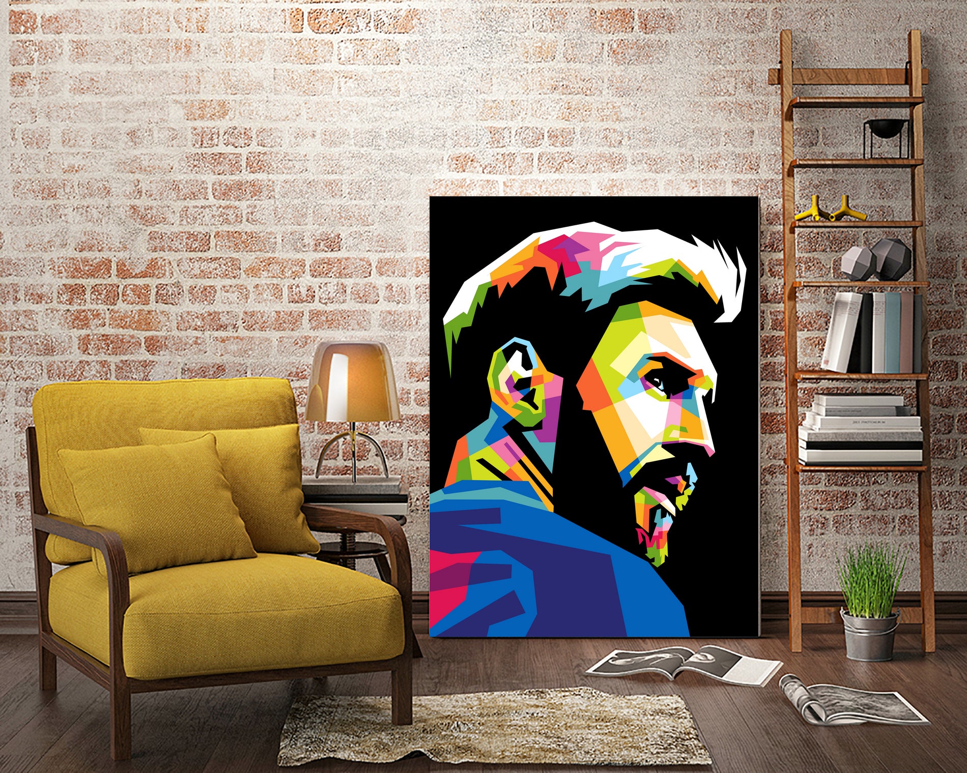 wpap messi by Muhammad Ardian on GIANT ART - black photo illustration