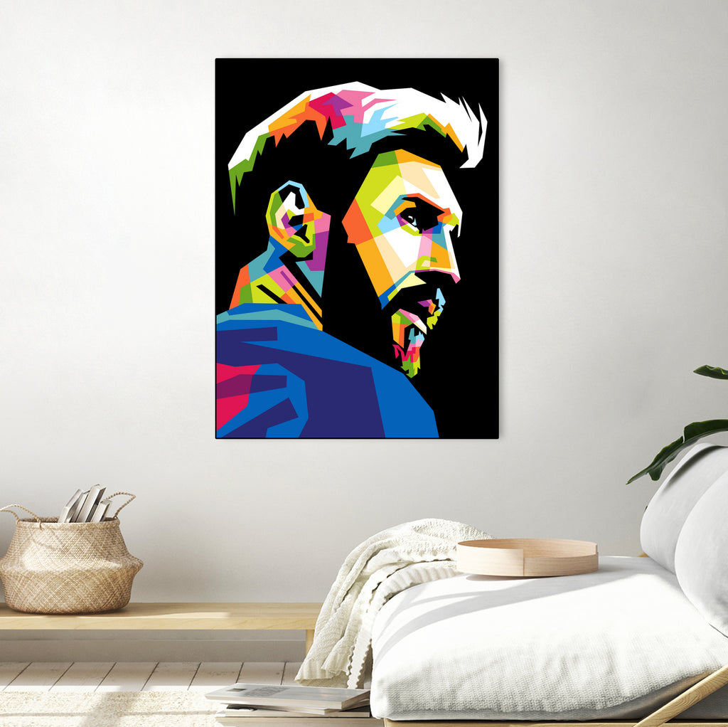 wpap messi by Muhammad Ardian on GIANT ART - black photo illustration