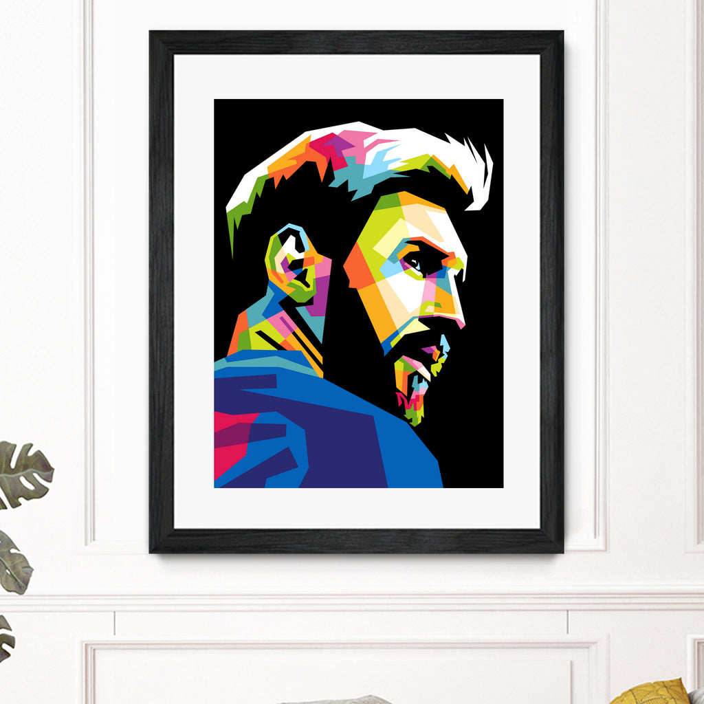 wpap messi by Muhammad Ardian on GIANT ART - black photo illustration