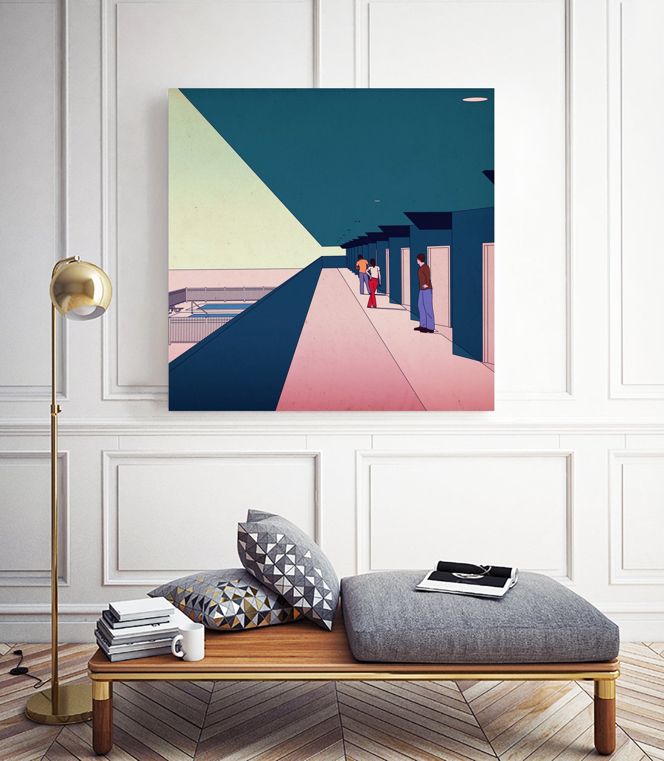 What Happened by Eric Petersen on GIANT ART - blue digital drawing