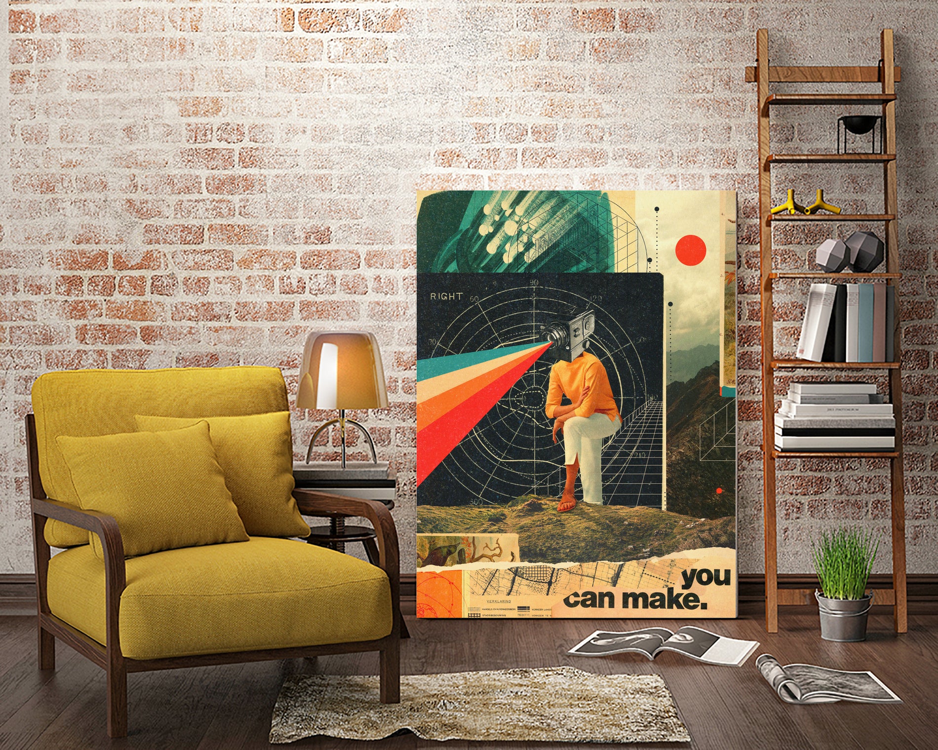 You can Make it Right by Frank Moth on GIANT ART - yellow photo illustration