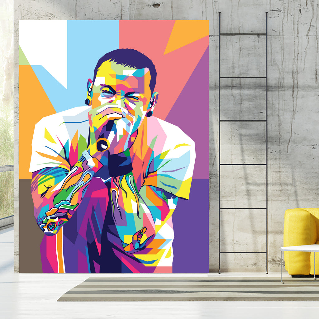 Chester Bennington by Art Style on GIANT ART - white digital drawing