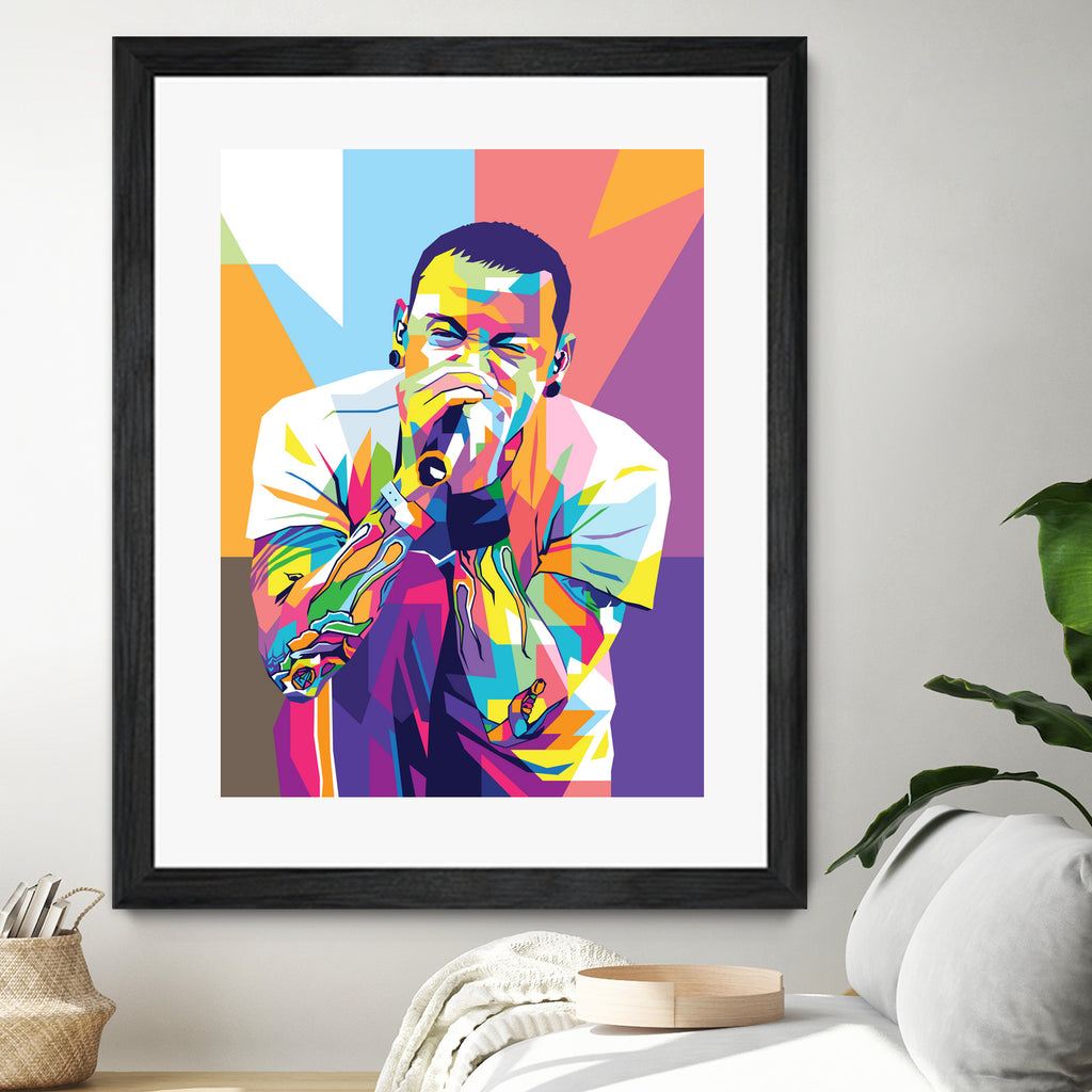 Chester Bennington by Art Style on GIANT ART - white digital drawing