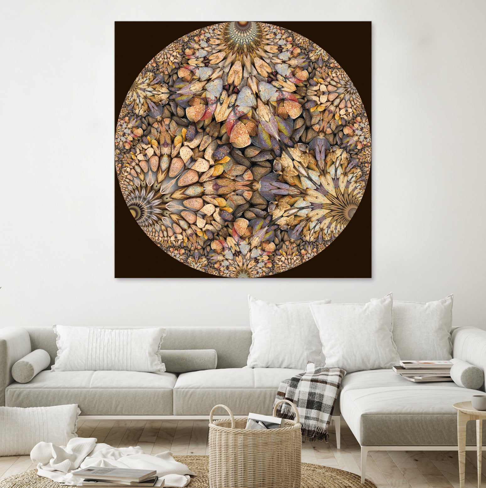 Hyperbolic Pebbles by Digital Crafts on GIANT ART - brown digital painting