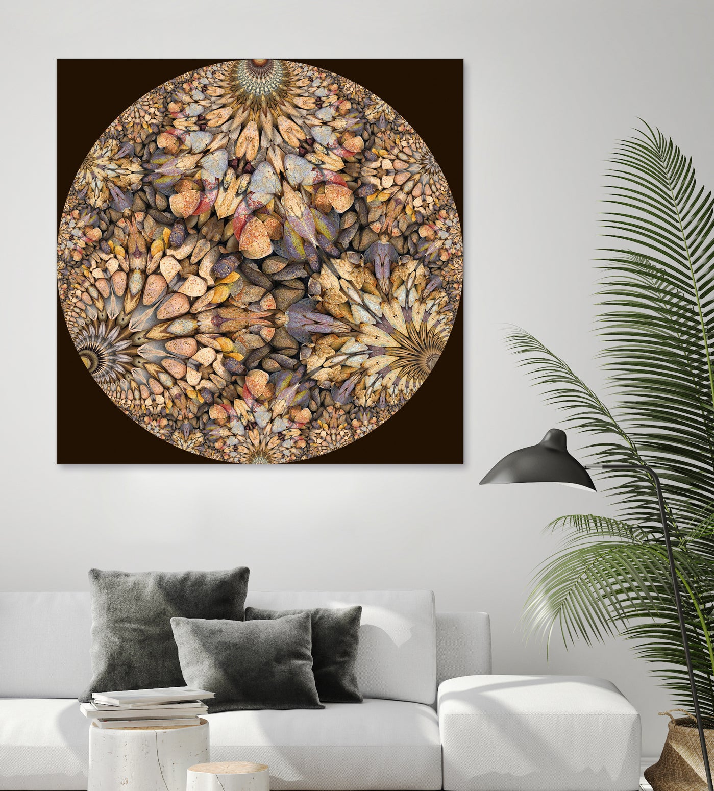 Hyperbolic Pebbles by Digital Crafts on GIANT ART - brown digital painting