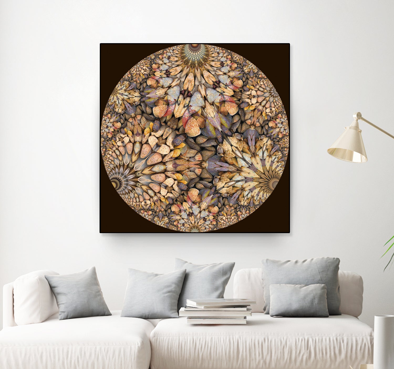 Hyperbolic Pebbles by Digital Crafts on GIANT ART - brown digital painting