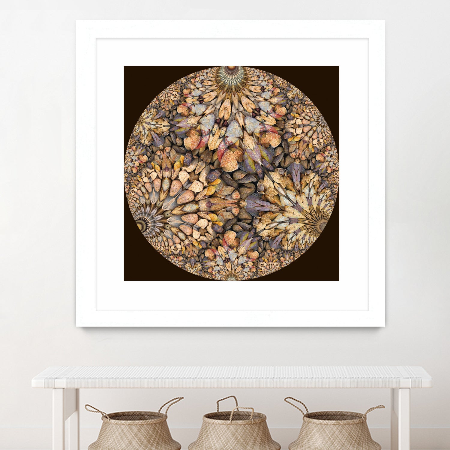 Hyperbolic Pebbles by Digital Crafts on GIANT ART - brown digital painting