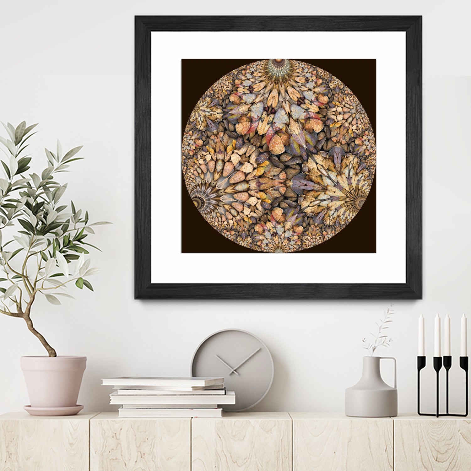 Hyperbolic Pebbles by Digital Crafts on GIANT ART - brown digital painting