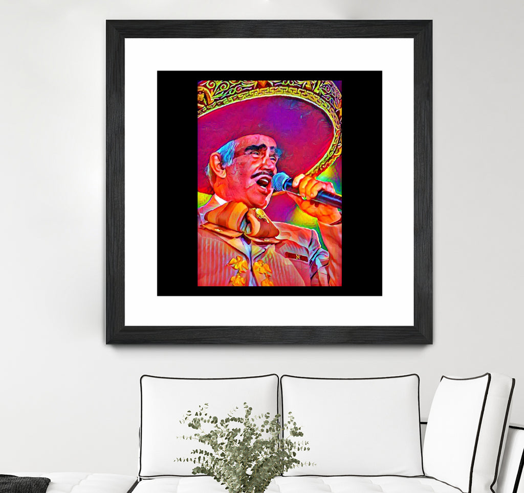 Vicente Fernández by Joseph Herrera on GIANT ART - white digital painting