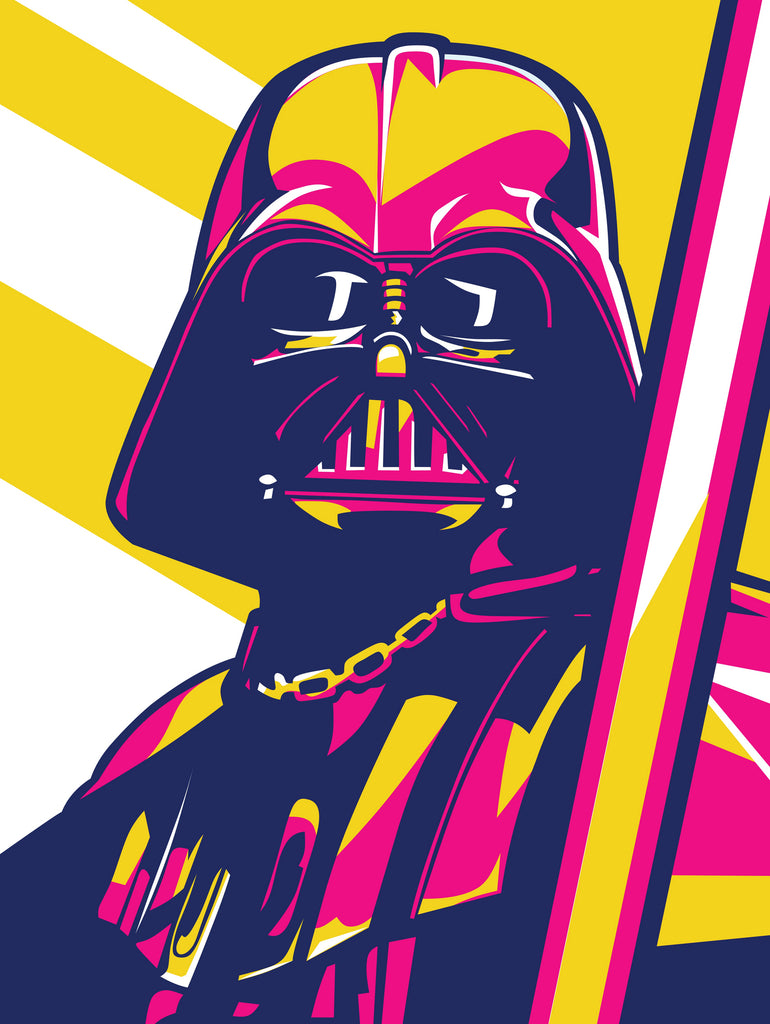 Darth Vader by Art Style on GIANT ART - orange vector illustration