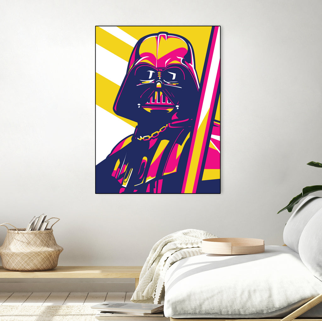 Darth Vader by Art Style on GIANT ART - orange vector illustration