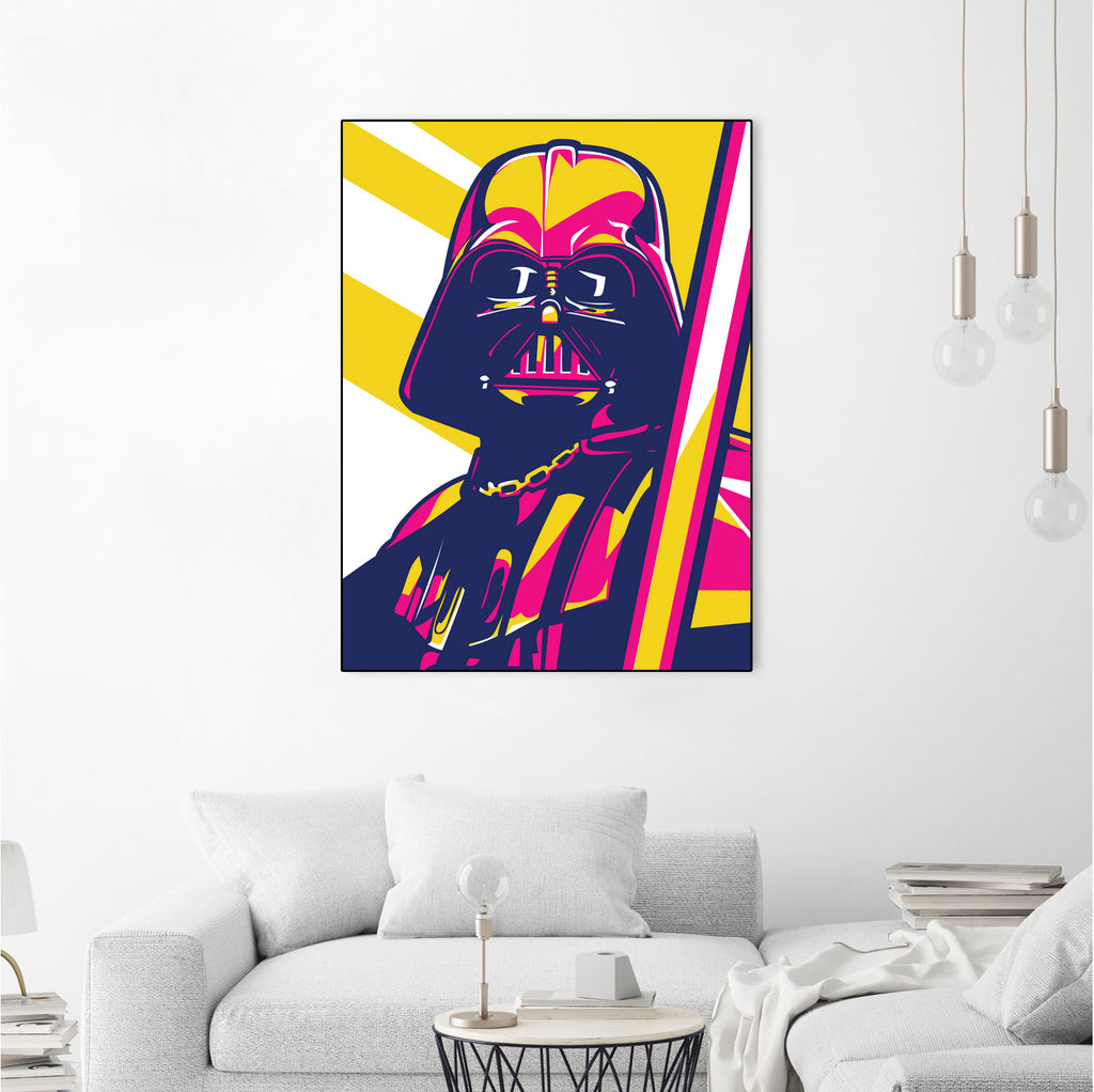 Darth Vader by Art Style on GIANT ART - orange vector illustration