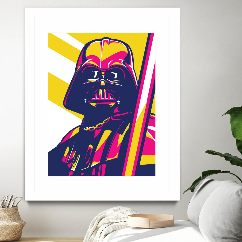 Darth Vader by Art Style on GIANT ART - orange vector illustration