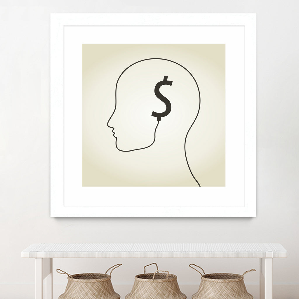 Dollar a head by Aleksandr Vector on GIANT ART - white vector illustration