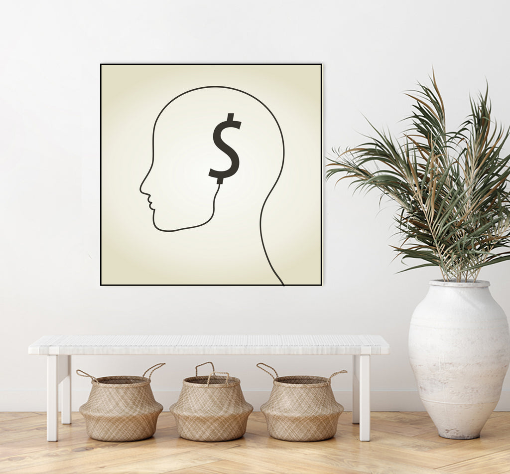 Dollar a head by Aleksandr Vector on GIANT ART - white vector illustration