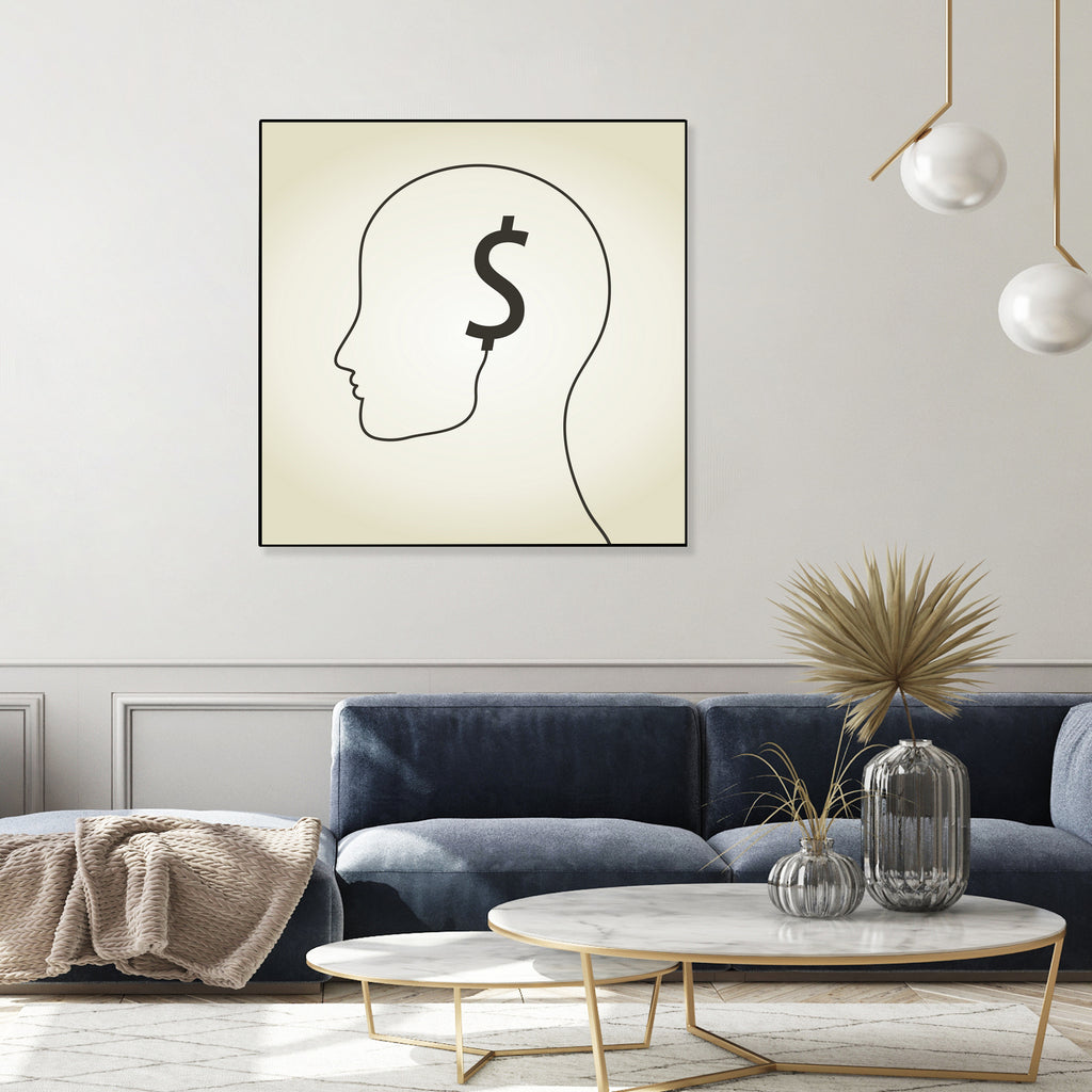 Dollar a head by Aleksandr Vector on GIANT ART - white vector illustration