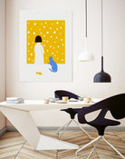 YELLOW WALL by MUHAMMED ENES YILMAZ on GIANT ART - yellow digital painting