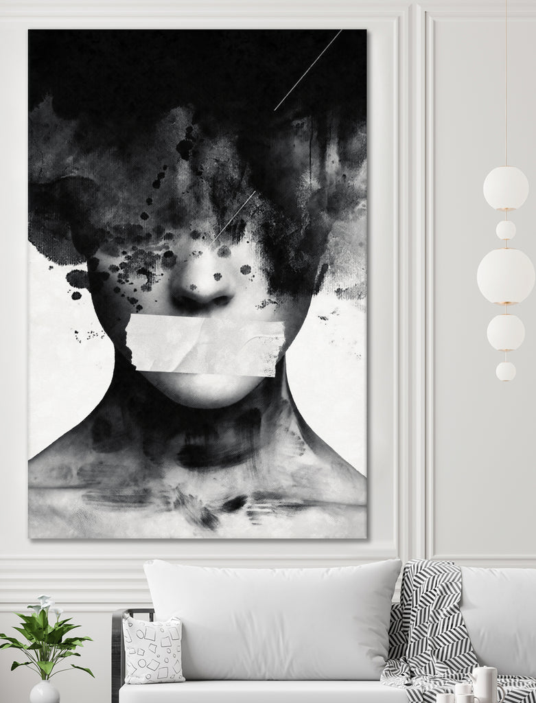 Freedom of speech by Menelaos Trompoukis on GIANT ART - gray digital painting