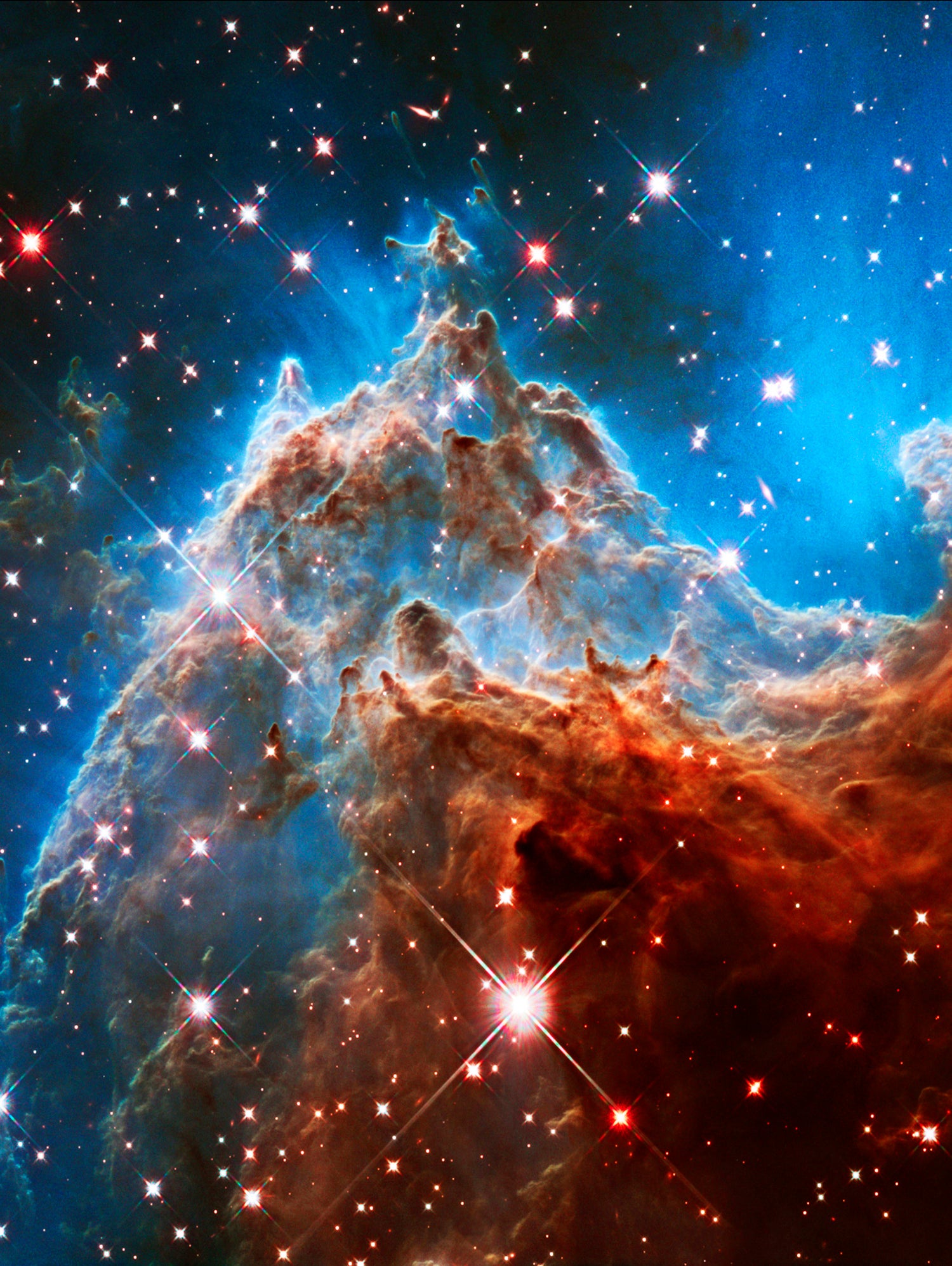 Monkey Head Nebula by Ed Trickett on GIANT ART - blue photo manipulation