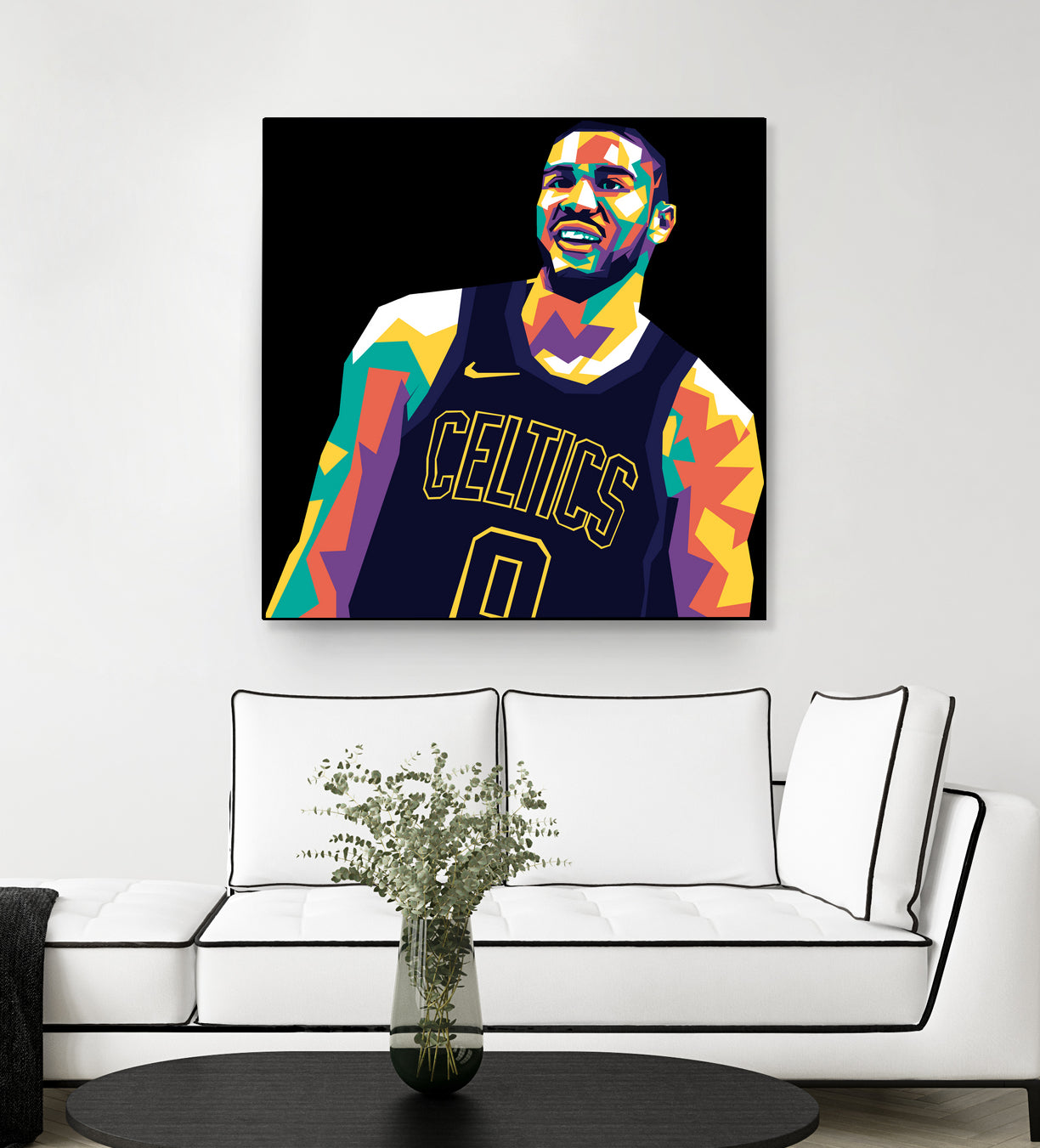 Jayson Tatum by saidi say on GIANT ART - black digital painting