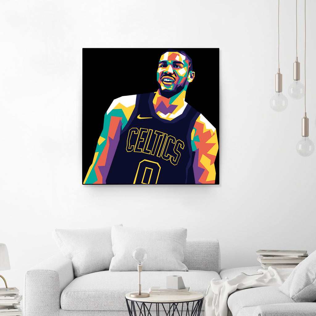 Jayson Tatum by saidi say on GIANT ART - black digital painting