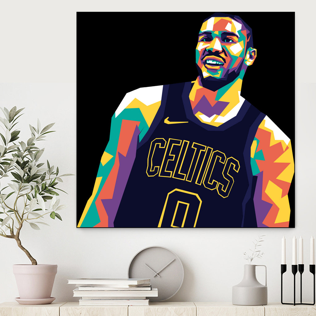 Jayson Tatum by saidi say on GIANT ART - black digital painting