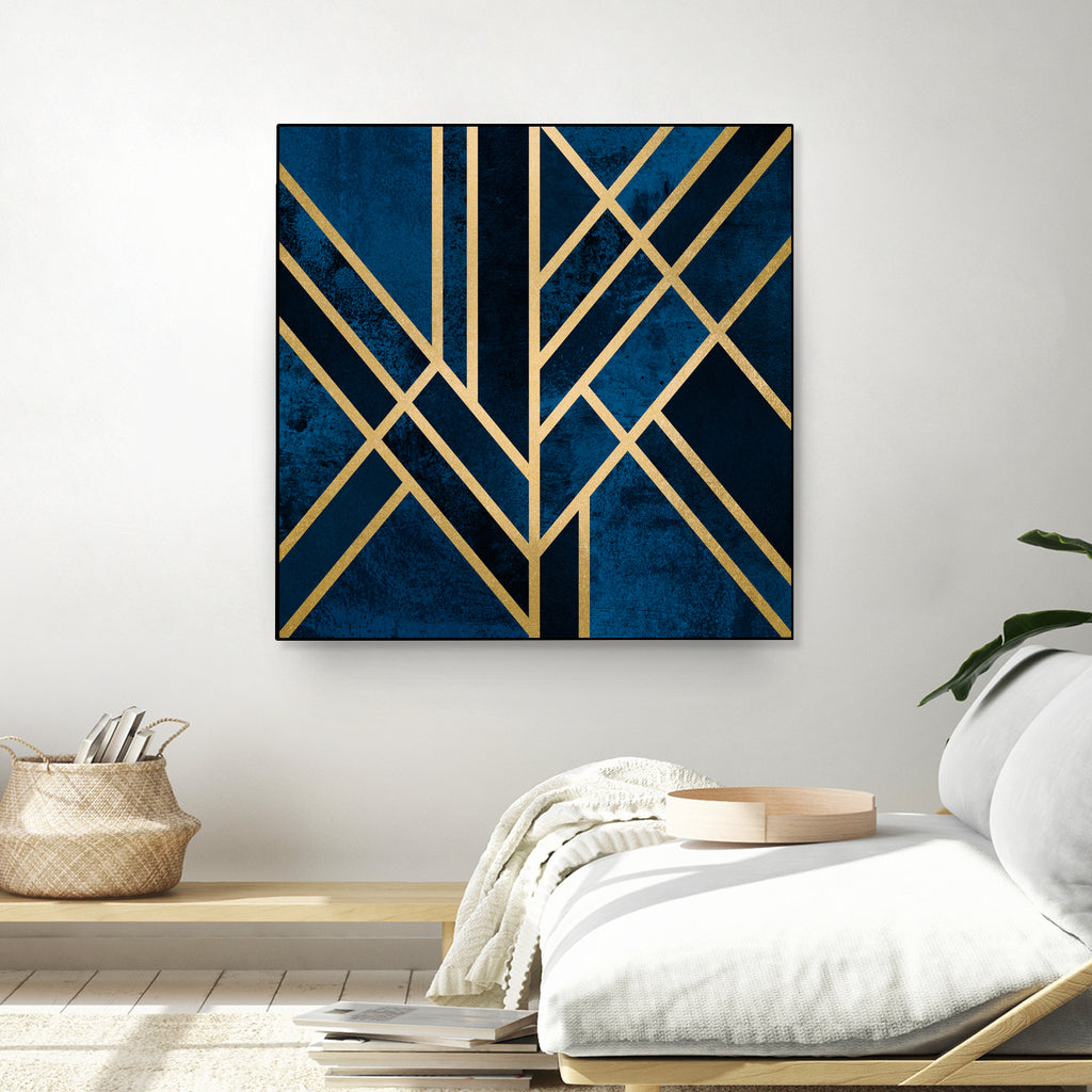 Art Deco Midnight by Elisabeth Fredriksson on GIANT ART - blue digital painting