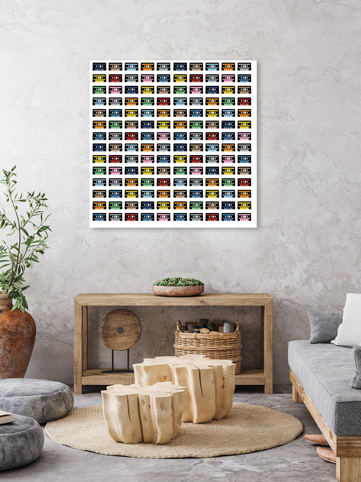 140 Rainbow Tapes by Emeline Tate-Robertson on GIANT ART - blue digital painting