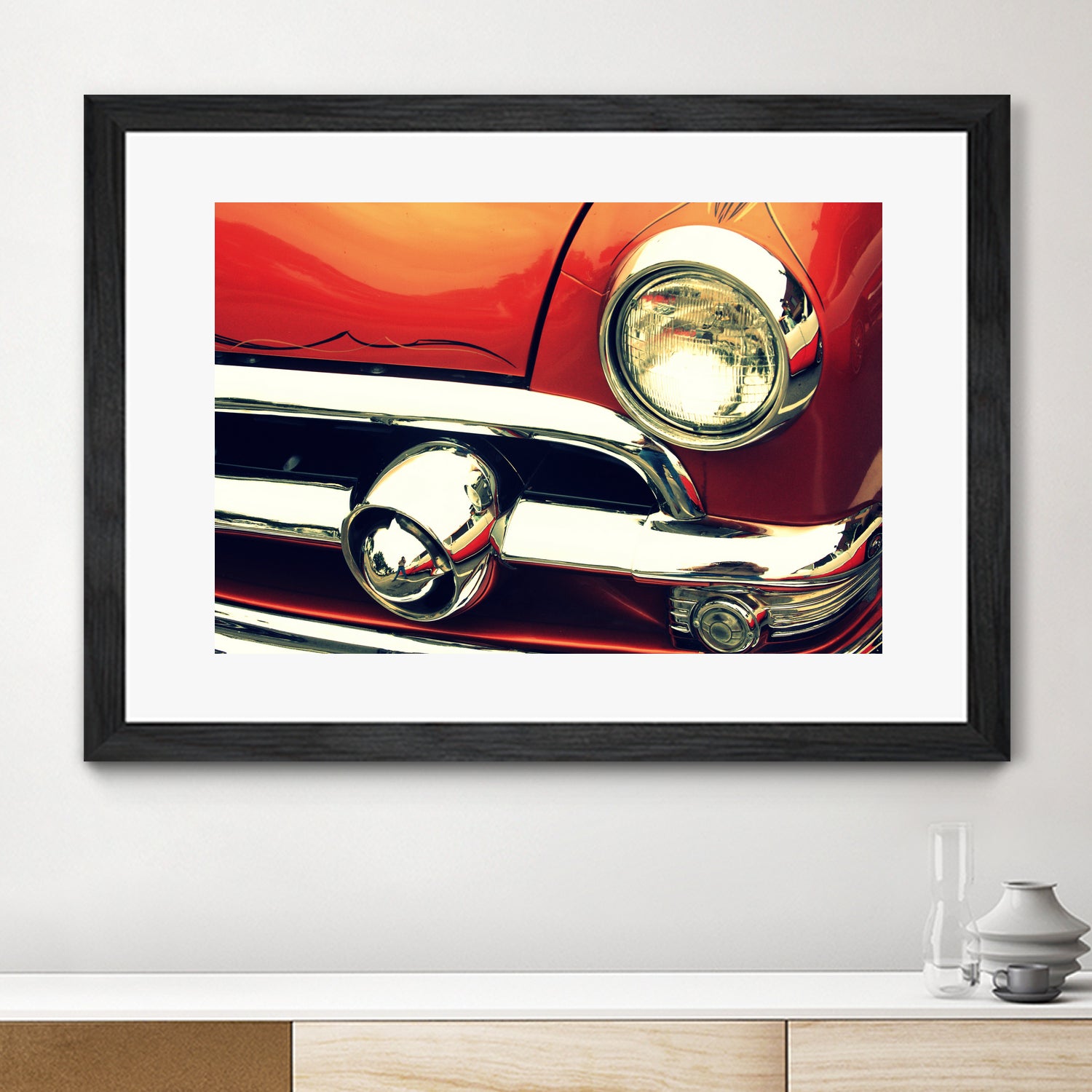 1951 Ford by Lyle Hatch on GIANT ART - red photo illustration