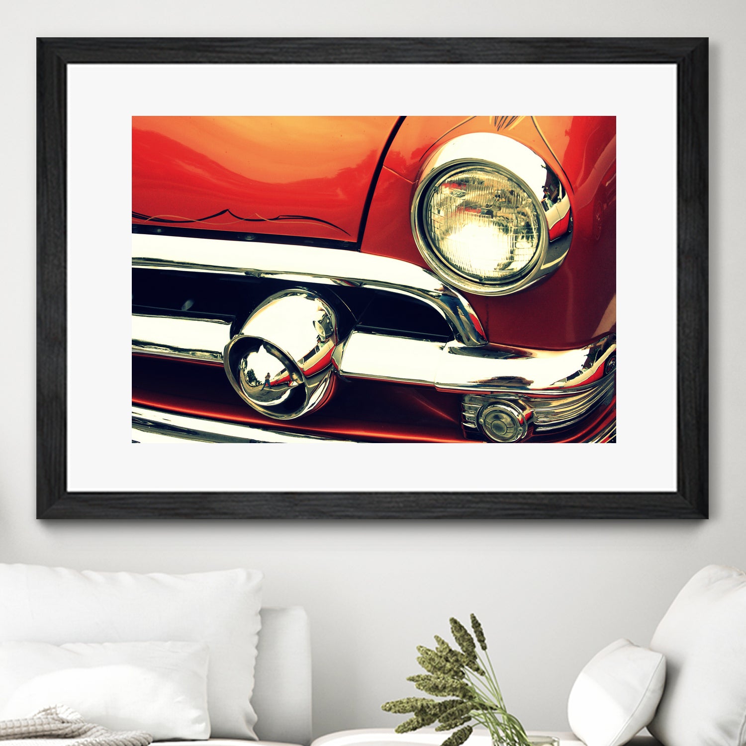 1951 Ford by Lyle Hatch on GIANT ART - red photo illustration