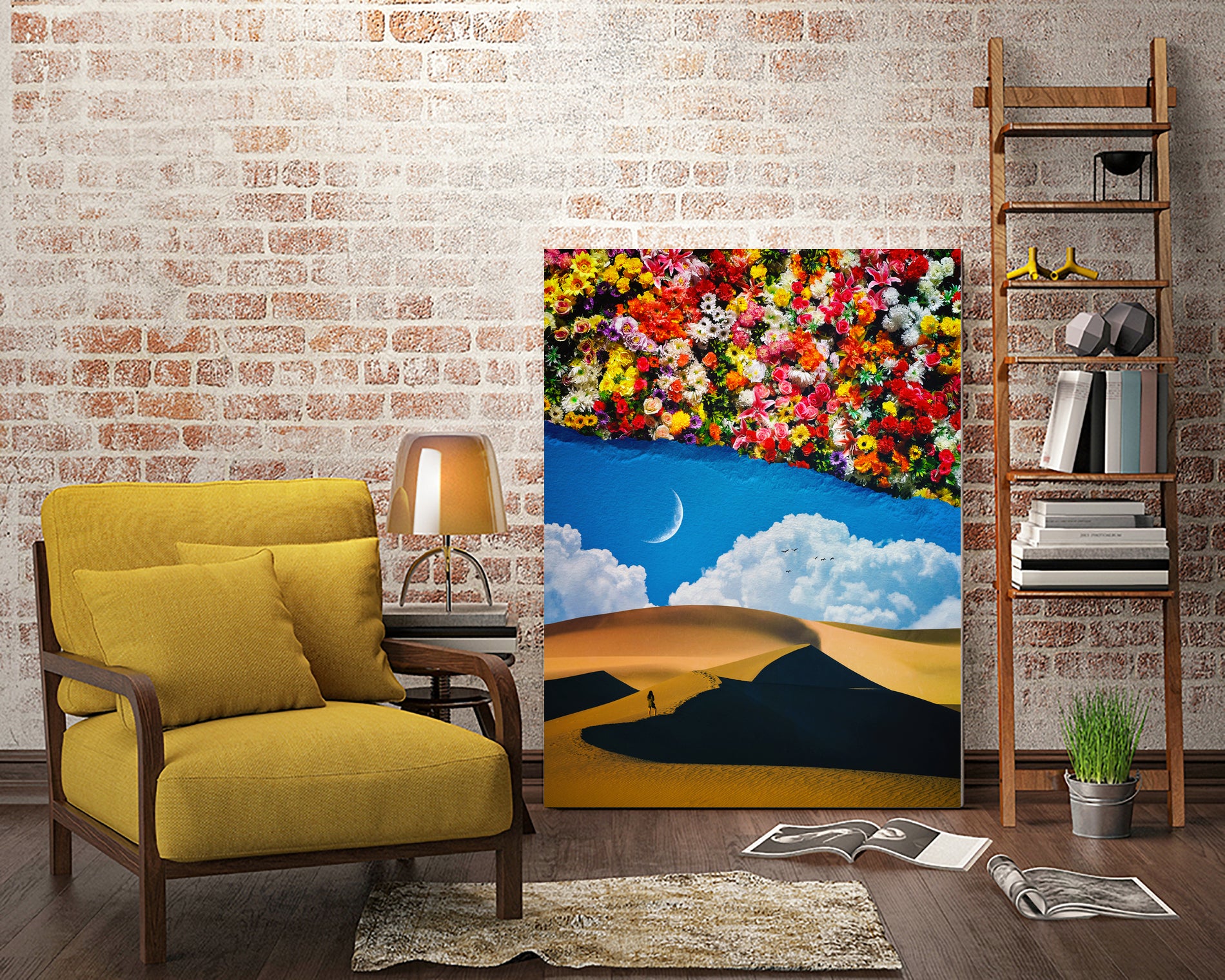 A Desert Full Of Flowers by Seam Less on GIANT ART - black photo manipulation