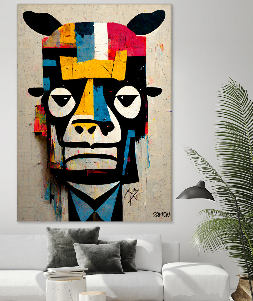 Cowman by Ramon Souza on GIANT ART - white digital painting