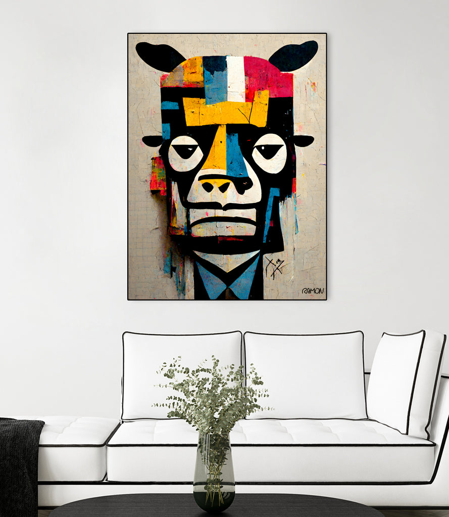 Cowman by Ramon Souza on GIANT ART - white digital painting