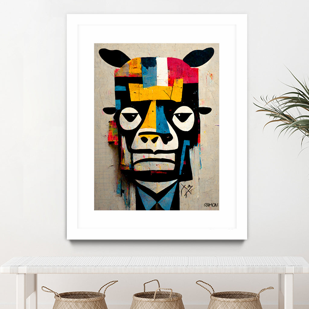 Cowman by Ramon Souza on GIANT ART - white digital painting