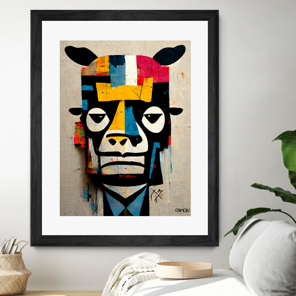 Cowman by Ramon Souza on GIANT ART - white digital painting