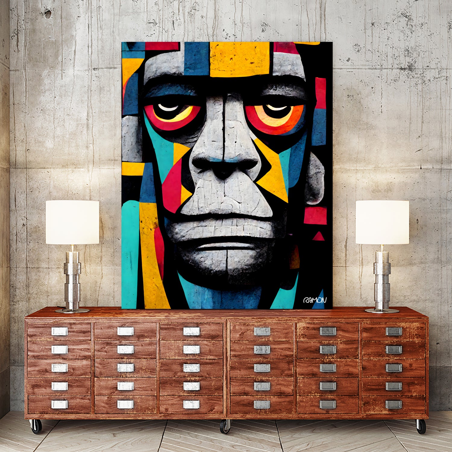 African Gorilla by Ramon Souza on GIANT ART - black digital painting
