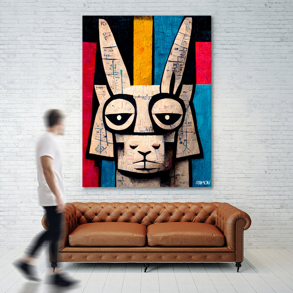 Einstain llama by Ramon Souza on GIANT ART - white digital painting