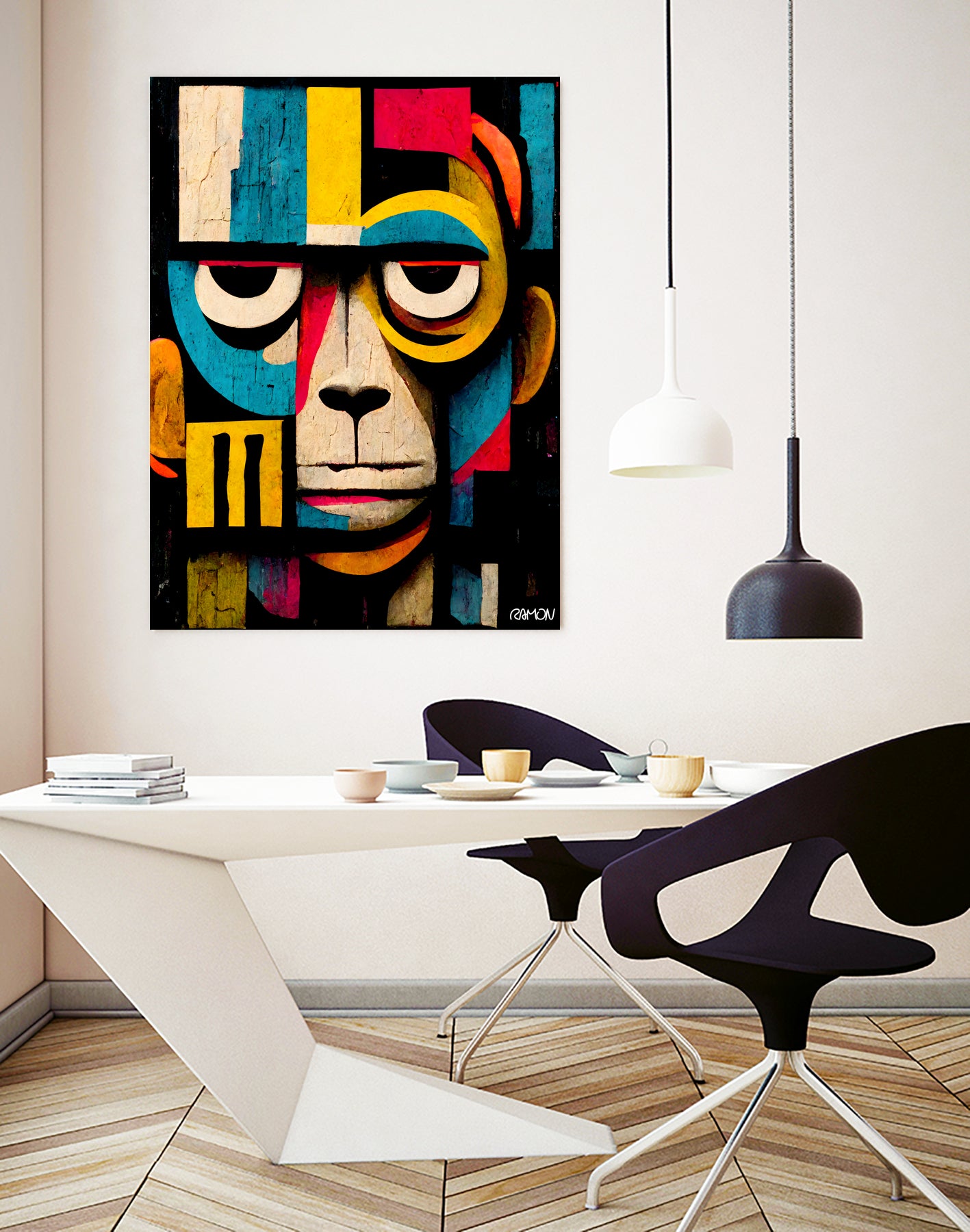Abstract Art Monkey by Ramon Souza on GIANT ART - black digital painting