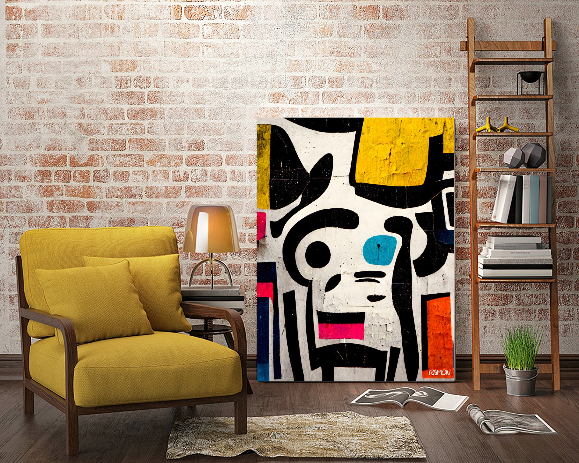 abstract Street Art by Ramon Souza on GIANT ART - white digital painting