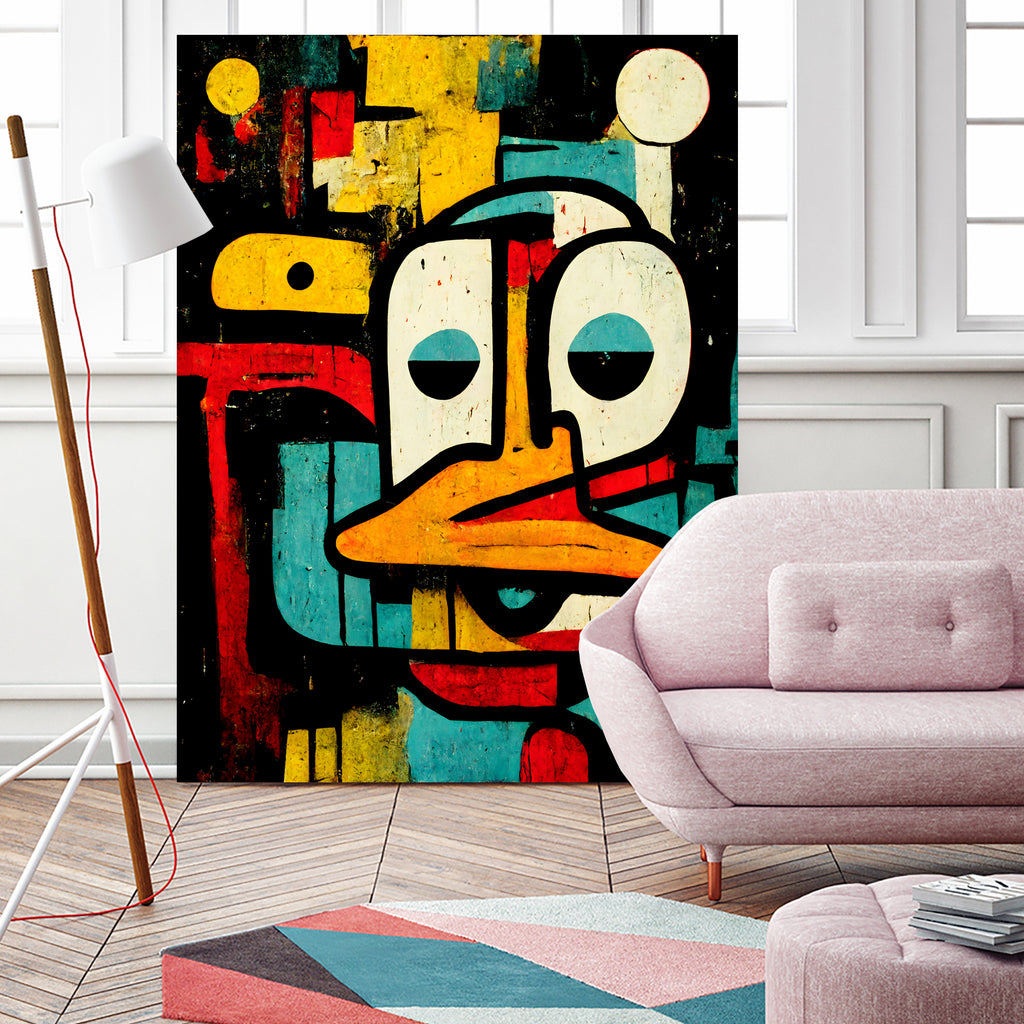 Alfred The Duck by Ramon Souza on GIANT ART - black digital painting