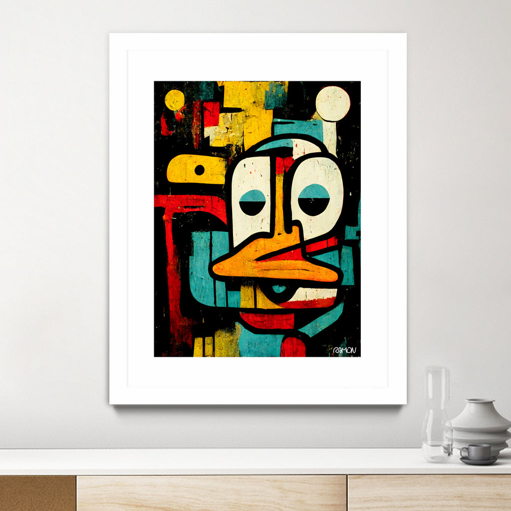 Alfred The Duck by Ramon Souza on GIANT ART - black digital painting