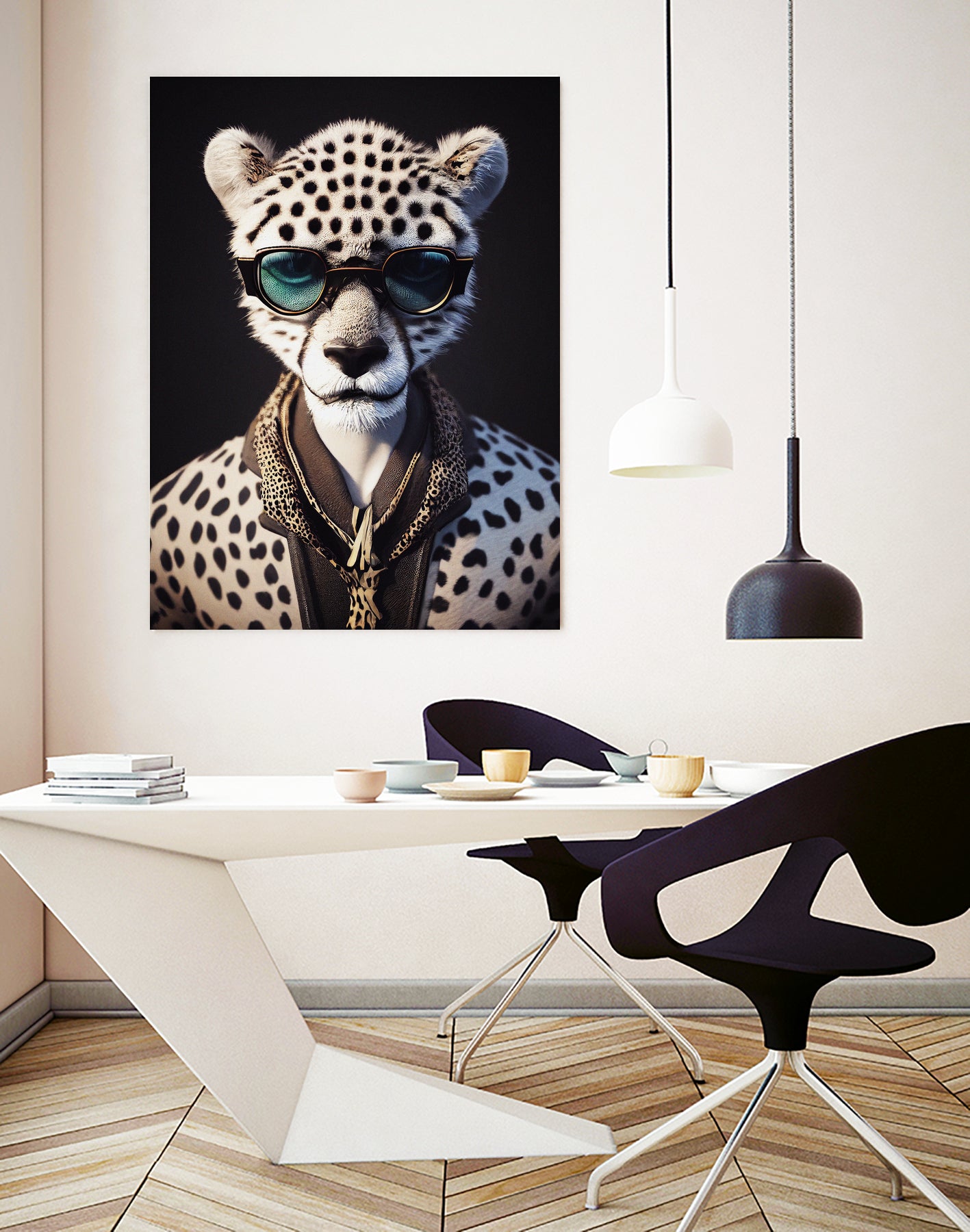a nursery animal pop art illustration of Cheetah by M Maisur Amin on GIANT ART - black character design