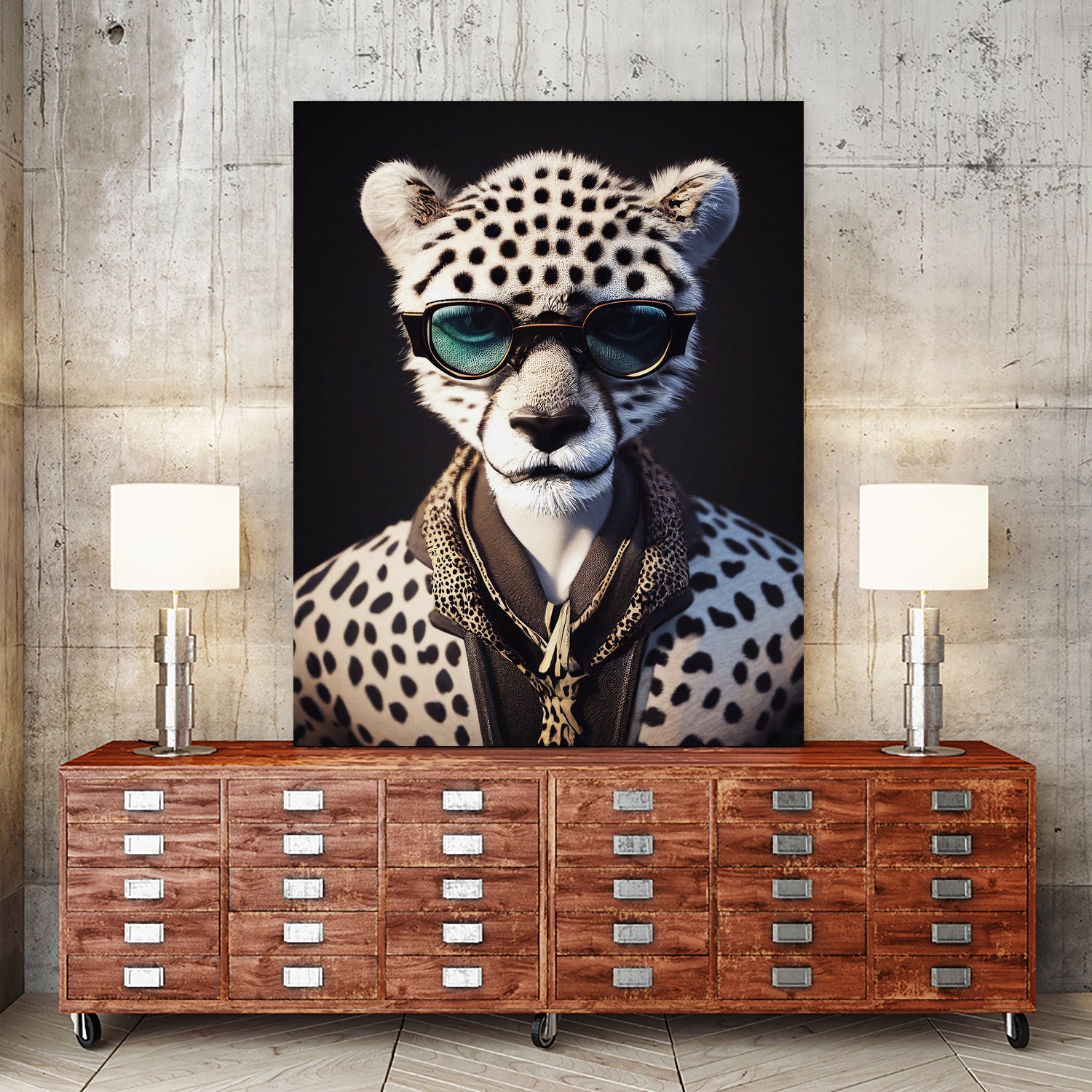 a nursery animal pop art illustration of Cheetah by M Maisur Amin on GIANT ART - black character design