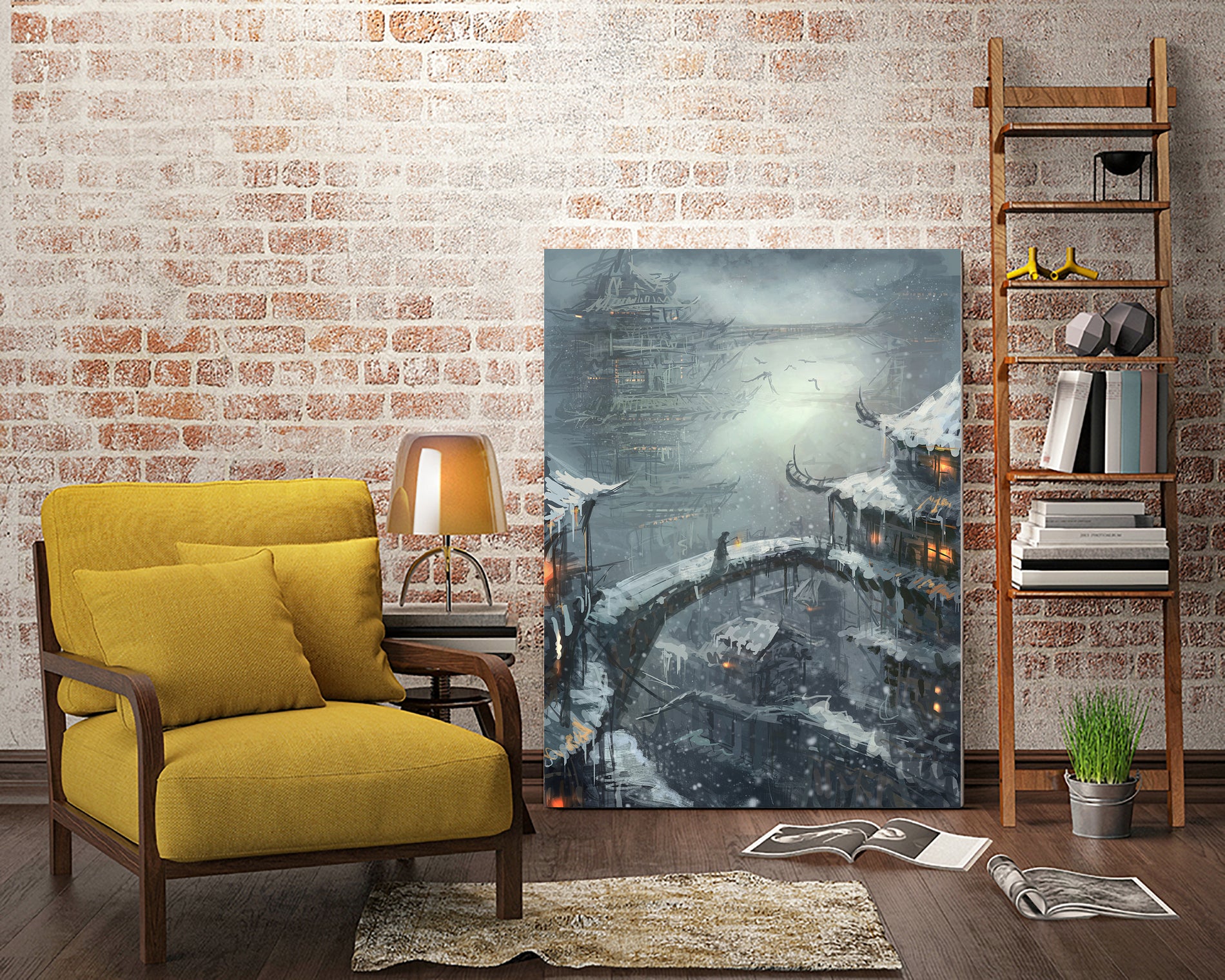 Winter by Ling Wang on GIANT ART - digital painting