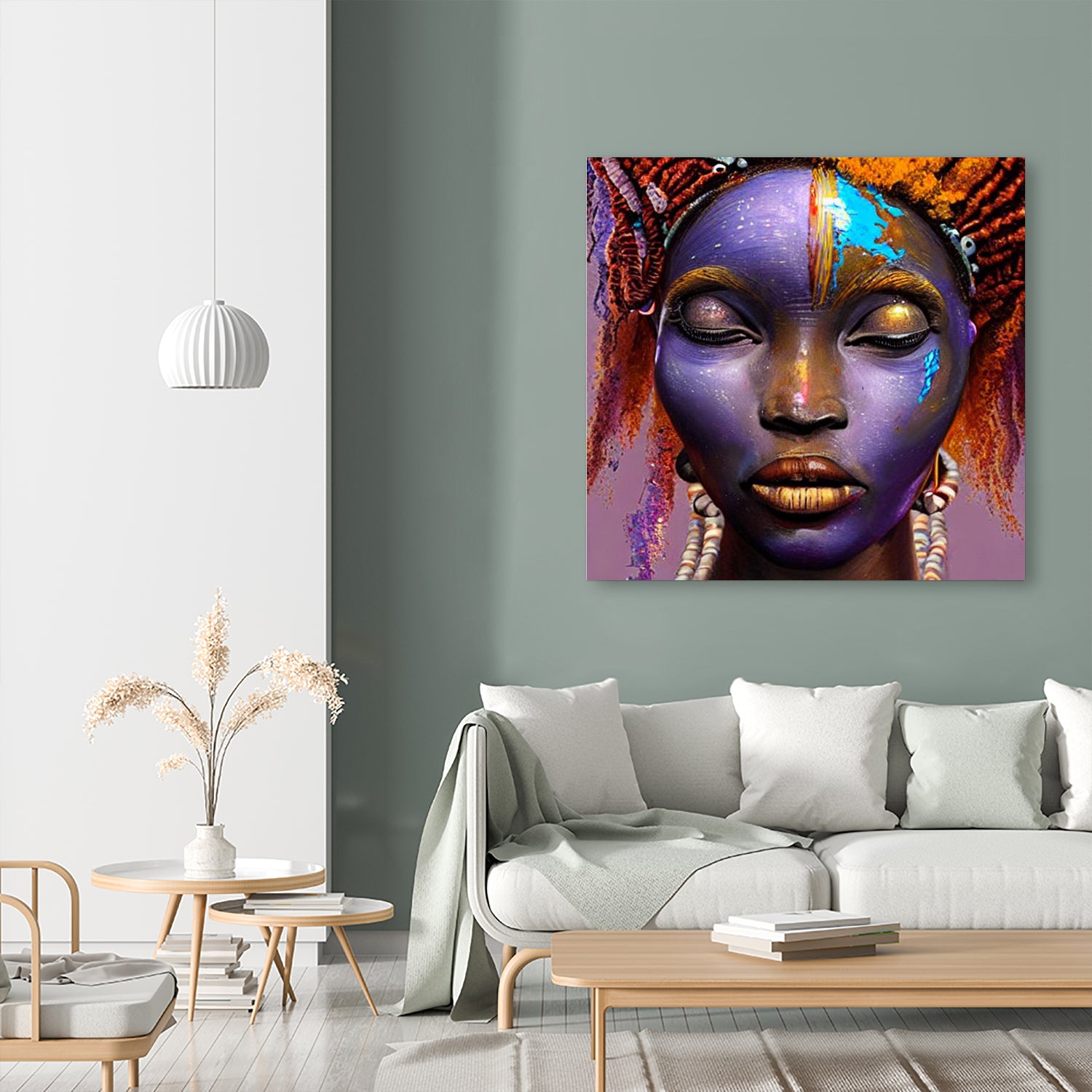 African by Faruk Soyarat on GIANT ART - blue digital painting