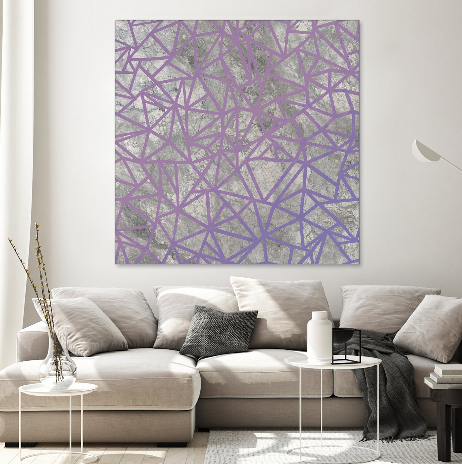 Ab Marb Out Magenta by Emeline Tate-Robertson on GIANT ART - gray digital painting