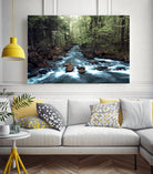 River through the Woods by William Cuccio on GIANT ART - green photo illustration
