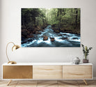 River through the Woods by William Cuccio on GIANT ART - green photo illustration