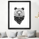Wild bear by Solti Balázs on GIANT ART - white digital drawing