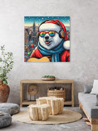 XMAS POLAR BEAR NYC 2 by OTIS PORRITT on GIANT ART - red digital painting